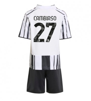Juventus Andrea Cambiaso #27 Hemmaställ Barn 2025-26 Kortärmad (+ Korta byxor)
